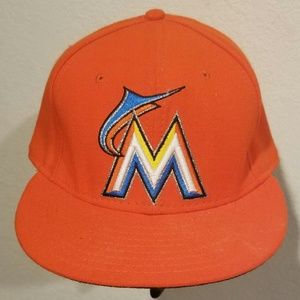 Miami Marlins Fitted Baseball Cap size 7 1/2"